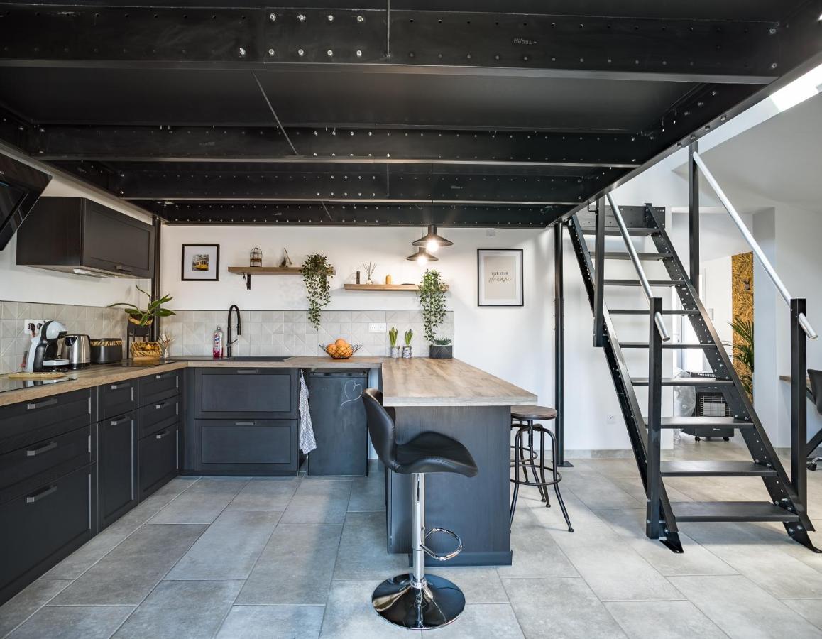 Loft Avec Jardin Et Parking Prive Troyes Exterior foto