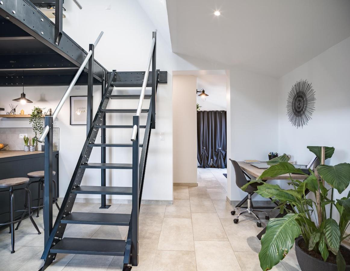 Loft Avec Jardin Et Parking Prive Troyes Exterior foto